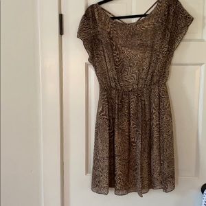 Alice and Olivia Silk Animal Print Dress Small